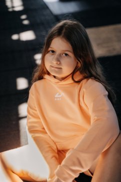 Dětská mikina - meruňková