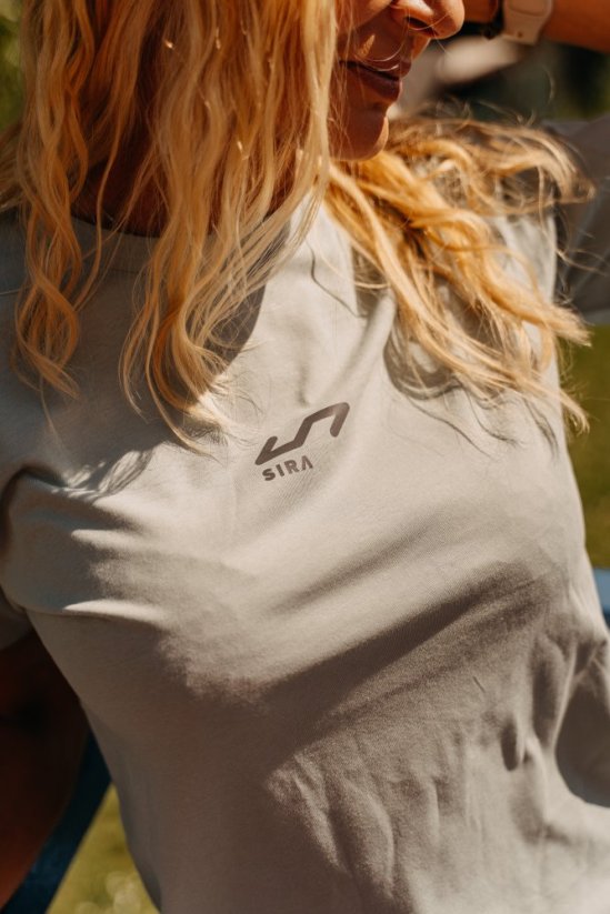 Dámské tričko - zelená - Velikost: XS/S, Potisk: bílé logo